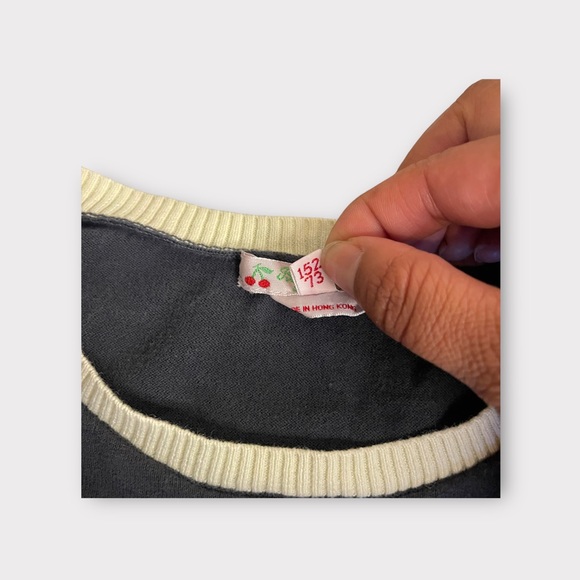 Bonpoint Round Neck Dark Gray Top - Picture 4 of 5